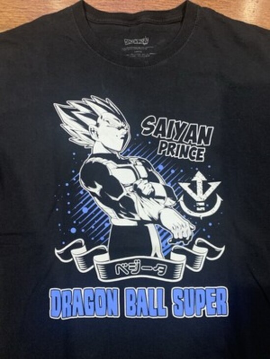 *Legit* Dragon Ball Super Saiyan Prince Vegeta Proud Authentic T-Shirt Size L - Picture 4 of 5